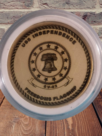 Solid Brass Laser Etched Coin