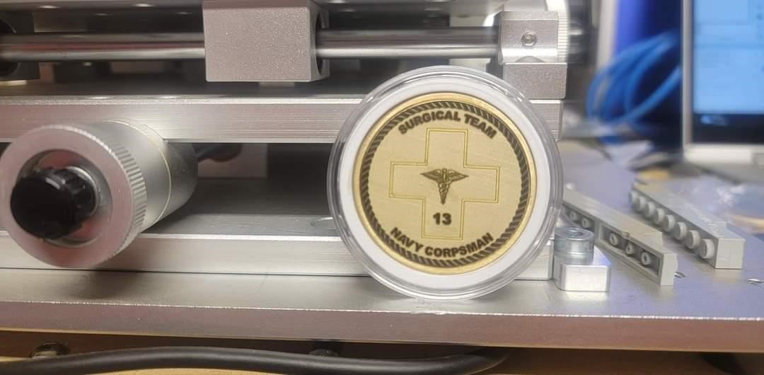 Solid Brass Laser Etched Coin - Image 4